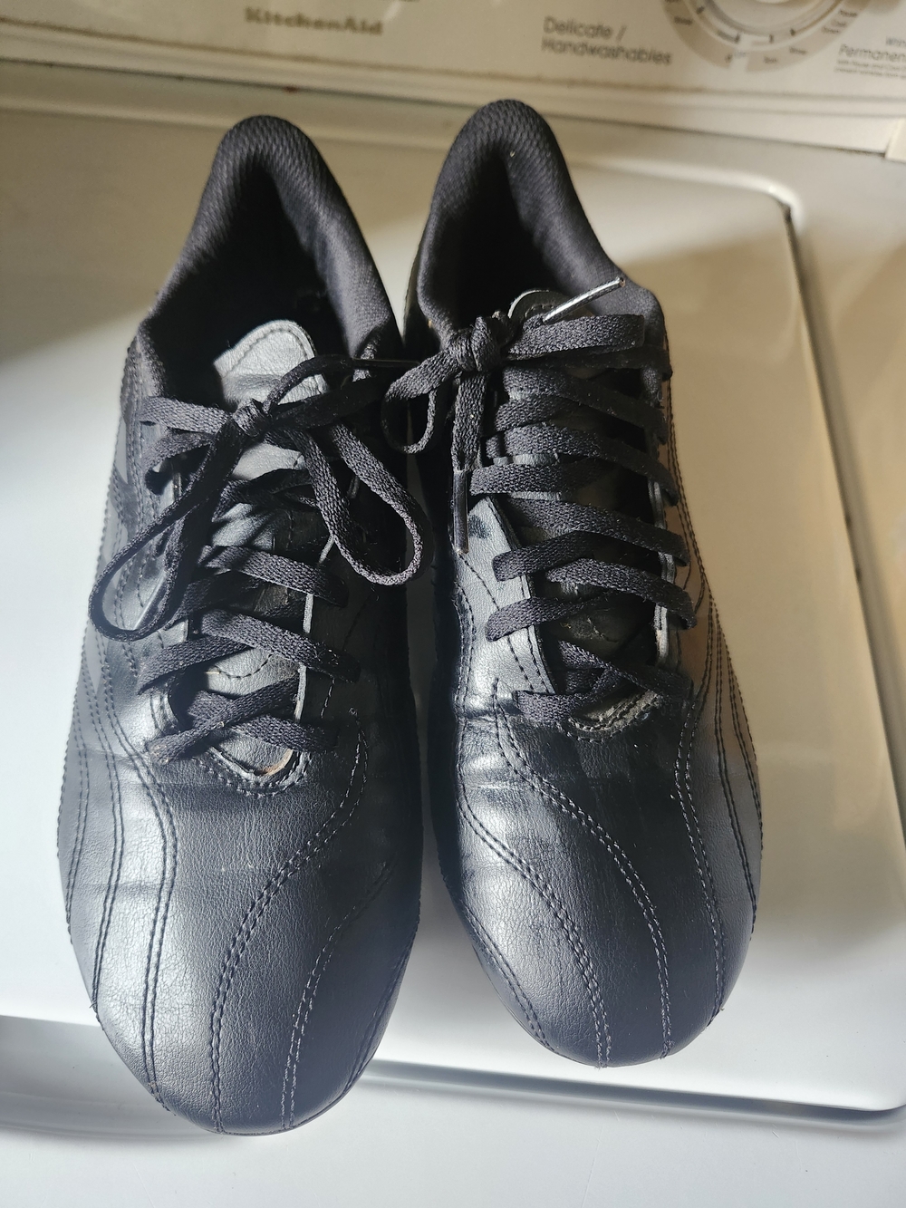 adidas Black Lace-Up Soccer Cleats
